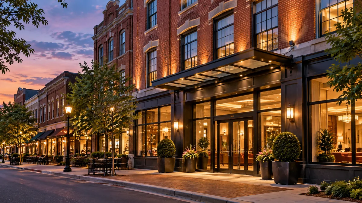 Illustrative city boutique image for context only; not a photograph of Quirk Hotel Richmond.